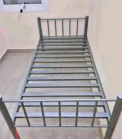 Single Metal Bed Frame - Sturdy Silver Single Bed