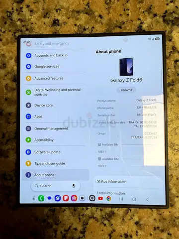 Samsung Galaxy Z Fold6 - Foldable Smartphone (Good Condition)