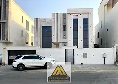 Ground floor unit + first floor + rooftop; includes a majlis, living area, 6 master bedrooms, 8 bath