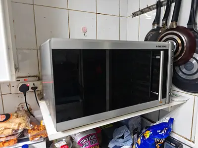 Black + Decker stainless steel microwave