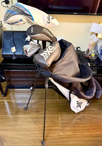 Golf Clubs and Bag