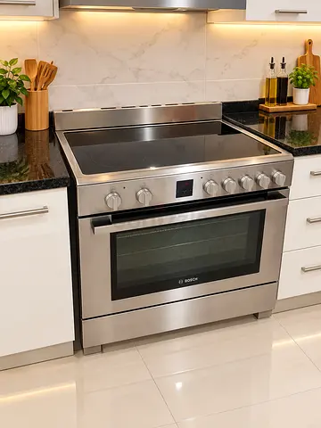 Bosch Stainless Steel Electric Range with Ceramic Hob and Oven
