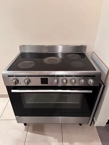 Induction Electric Cooker 90*60 with Ceramic Hob and Oven - Good Condition