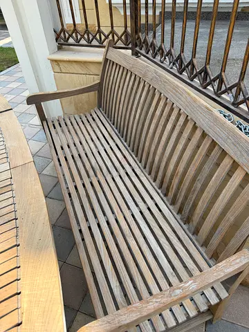Solid teak wood outdoor garden bench