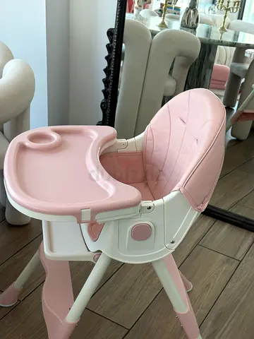 Pink baby high chair