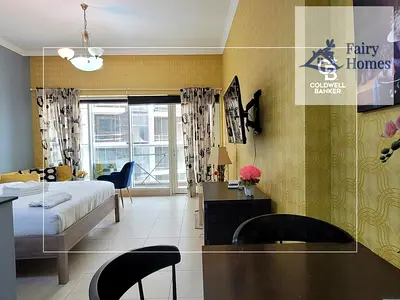 Furnished Studio | Burj Al Nujoom | Balcony City View