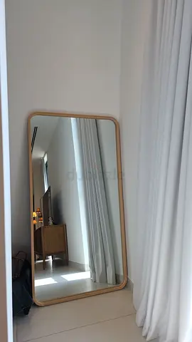Dantone Full-length Wooden Frame Floor Mirror - Light Oak