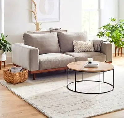 Looking Great Condition West Elm Newport Three Seater Sofa