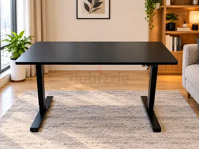 Ikea Black Height-Adjustable Standing Desk — Good Condition