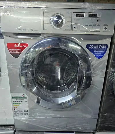 2in one Silver Front-Load Washing Machine - 7kg Direct Drive (Good Condition)