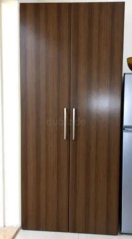 Tall 2-Door Wooden Wardrobe / Armoire - Good Condition