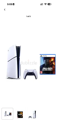 Ps5 disk international version + 1 controller +2 games ( call of duty and fifa 26)