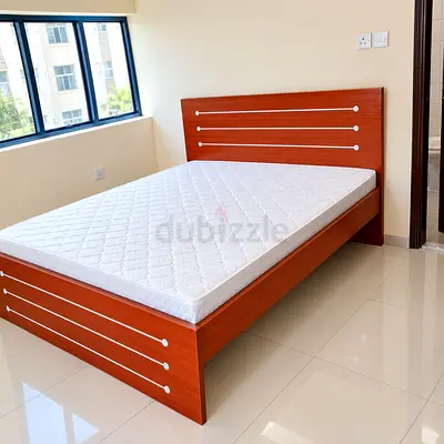 Brand new king size Wooden bed including mattress good quality
