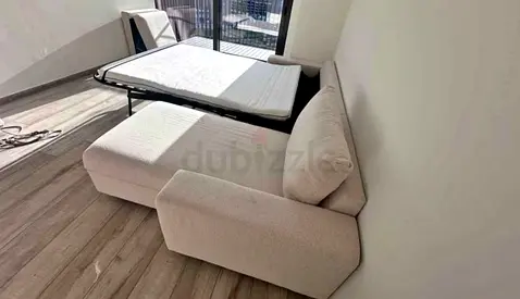 Light beige sofa bed in good condition vimle