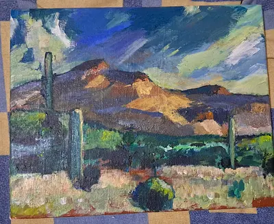 Cool Desert - Acrylic Painting