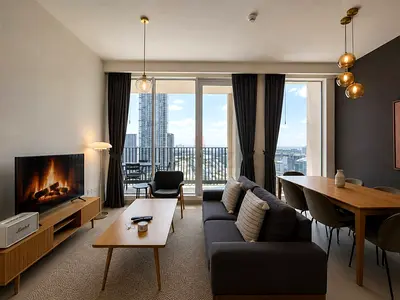 Family 2BR at Harbour Gate Tower 2 | Pool & Gym