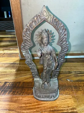 Antique brass statue-26cm height