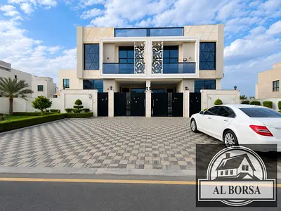 Luxury villa for sale in Al Yasmin | Near to Park | 5 Master Bedrooms | Modern design and high-end finishes | Includes registration and Transfer
