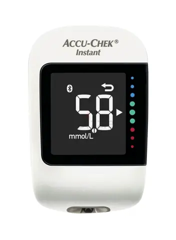 The Accu-Chek Instant Glucometer is a fast, easy-to-use blood glucose monitoring device designed for