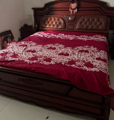 King size bed with Medical mattress