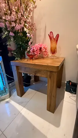 Wooden Side Table / End Table – Natural Oak Finish