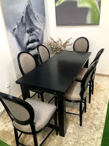 THE ONE Solidwood dining Table with 6-chairs