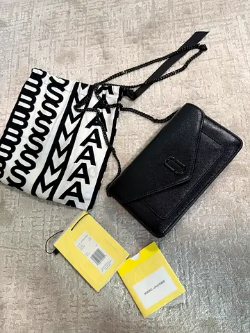 Marc Jacobs Black Leather Crossbody Bag