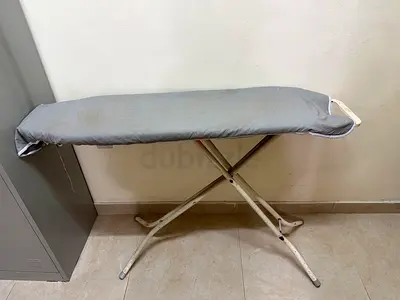 Used ironing board with cover - sturdy foldable model