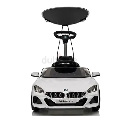 MW Z4 Sports Kids Push Car With Shade - White