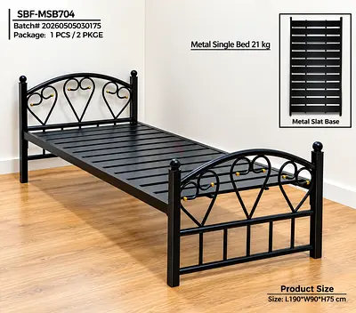 Brand new single 90x190 size Metal bed good quality bed