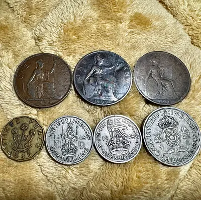 1905-1948 Great Britain Coin Collection (old antique coins m)