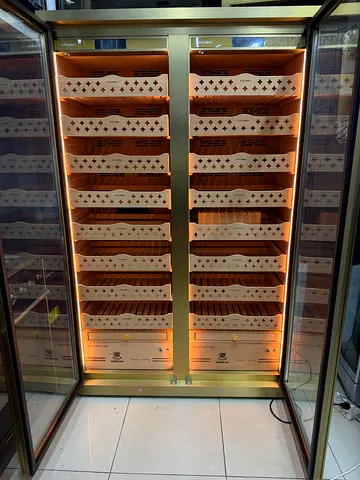 RACHING Double Door Cigar Humidor – Premium Cigar Storage Cabinet