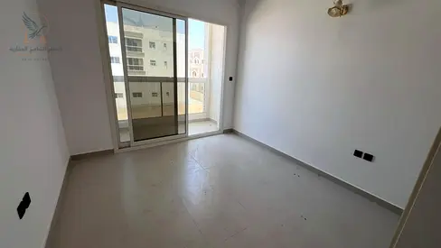One bedroom, living room, and balcony for annual rent in Ajman. First occupancy. Super deluxe finis