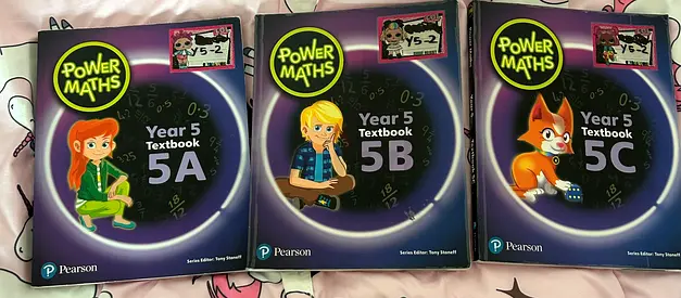 Power math text books and practice books year 5