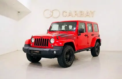 AED 1694 PM | JEEP WRANGLER UNLIMITED NIGHT EAGLE EDITION 2017 | WELL MAINTAINED | 1 YEAR WARRANTY