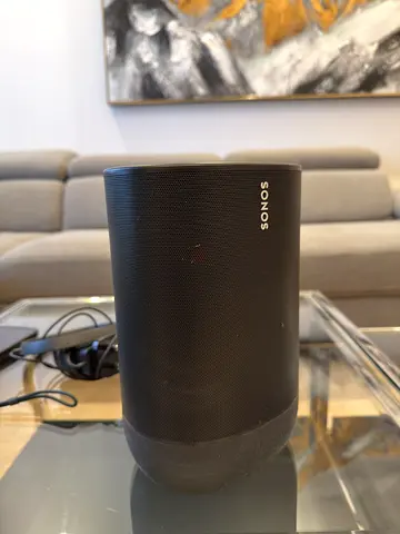Sonos Move Portable Smart Speaker - Black, with Charging Base