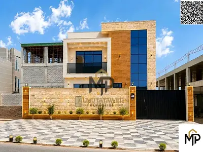 Luxury villa with a private pool—prime location next to the services area in Ajman. Registration fees included.