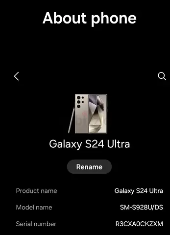 SAMSUNG S24 ULTRA 256GB used