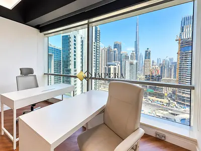 BURJ KHALIFA VIEW| BRIGHT | GRADE A BLDG