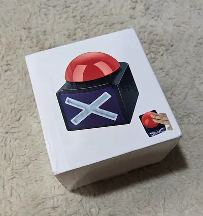 Big Red Quiz Buzzer Toy - Game Show Style Button