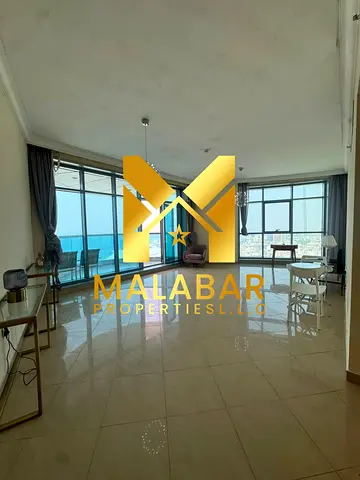 شقة فاخرة من غرفتي نوم للإيجار في كورنيش عجمان ريسيدنس