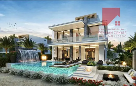 Waterfront 5BR Villa | Barbados DAMAC Islands | Private Pool & City Views