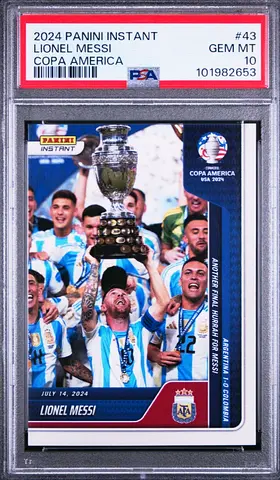 Lionel Messi , 2024, Panini Instant, #43, Copa America, PSA 10