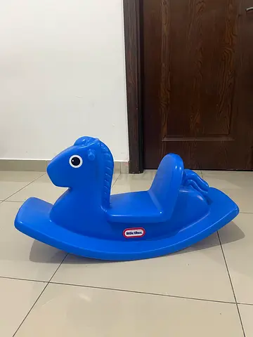 Little Tikes Blue Rocking Horse - Good Condition