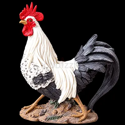 Viva Verda Decorative Rooster Statue – Fiber Garden & Home Décor