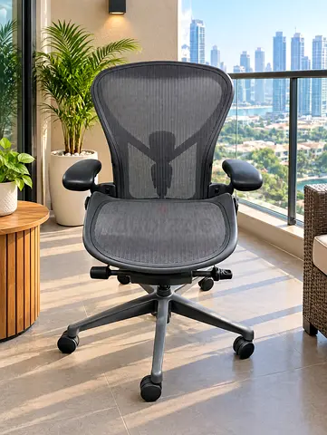 Herman miller remastered size B fully loaded Mesh Office Chair with Adjustable Armrests - Grey