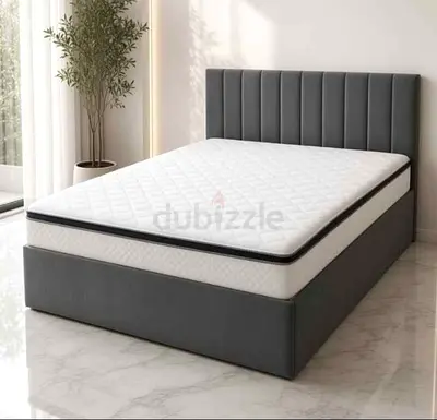 Brand .New Queen size Luxury Velvet Storage bed with Mattrsss Good Quality Strong bed for sal