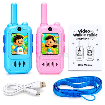 Kids Video Walkie Talkie Set – Two-Way Voice & Video Communication Toy