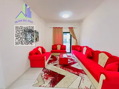 أرقى وأجمل شقة غرفتين وصالة في الراشدية 2، فرش جديد، حمامان، بلكونة، تكييف مركزي، وموقع مميز خلف حديقة الراشدية للسيدات وقرب أبراج الفالكون، وعلى بُعد
