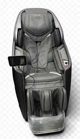 Full-Body Electric Massage Chair with Built-in Tablet Control - Grey